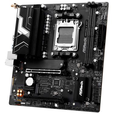 Imagem de Placa Mãe Asrock B850M-X Wi-Fi R2.0 Socket AM5 DDR5 Micro ATX com Wi-Fi 6 Bluetooth 5.2 Pcie 5.0 RGB 4x SATA 6GB-S