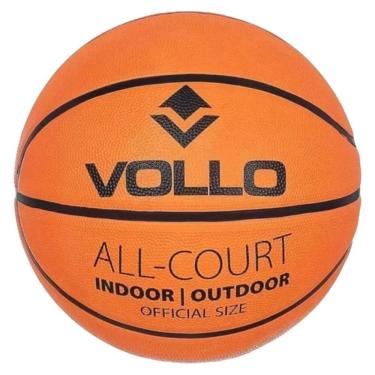 Imagem de Bola de Basquete Vollo Tamanho Oficial para Competições Masculinas Textura para Maior Aderência Laranja Vollo Sports