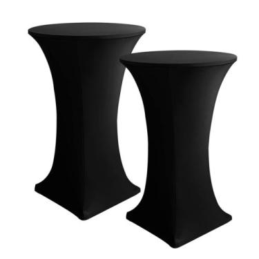 Imagem de Toalha de Mesa HolidayIdeas para Coquetel 2 Unidades em Spandex Preto