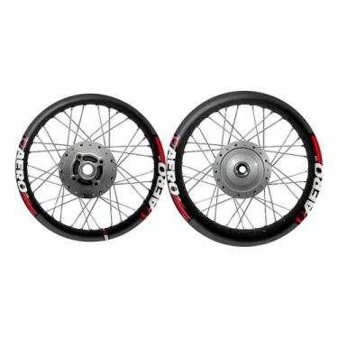 Imagem de Roda Par Fan 125 2009 À 2018 Alumínio Preto Fosco Viper Aero Preto