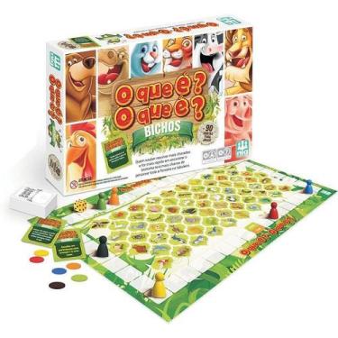 Imagem de Jogo Diverso O Que é O Que é Bichos 100 Figuras - Brinquedos Nig