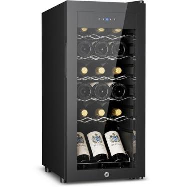 Imagem de Adega Refrigerada Feelfunn para 18 Garrafas com Compressor e Porta de 