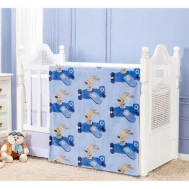 Imagem de Cobertor Para Bebê Macio Etruria Baby Flannel Antialérgico 90x110cm, B