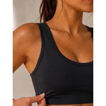 Imagem de Top Poliamida Fitness Academia Feminino Bojo Removível Af-29 - Afterbo