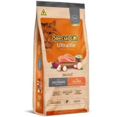 Imagem de Ração Special Cat Ultralife Sabor Salmão para Gatos Castrados 3kg - Sp