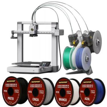 Imagem de Impressora 3d Fdm Bambu Lab A1 + Ams Lite+ 4 Rolos Filamento