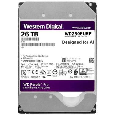 Imagem de HD 26TB Western Digital WD Purple Pro DVR NVR CFTV SATA 6GBs 7200RPM C