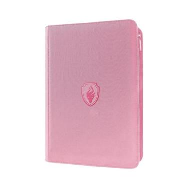 Imagem de Binder De Cartas Premium Em PU Com 9 Bolsos E Zíper, 360 Slots, Carreg