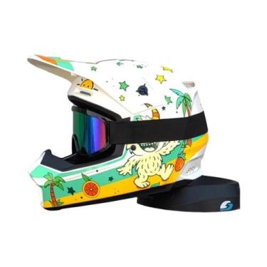 Imagem de Capacete De Motocicleta Off-Road Para Jovens Aprovado Pelo DOT Com Ócu