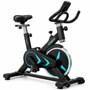 Imagem de Bicicleta ergometrica spinning fitness 6kg com monitor e suporte - ORV