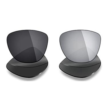 Imagem de Mryok 2 pares de lentes polarizadas de substituição para óculos de sol Oakley Frogskins – opções