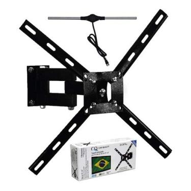 Imagem de Suporte Articulado + Antena Sinal Digital Tv Até 56 4 Mov
