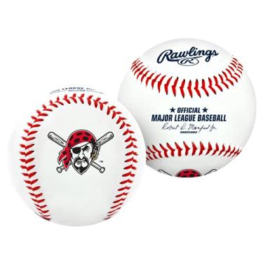 Imagem de Bola de Beisebol Rawlings MLB Pittsburgh Pirates, oficial, branco