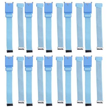 Imagem de Pulseira estática, 10 conjuntos de pulseira estática ajustável reutilizável, confortável e segura para oficina de fábrica para manutenção eletrônica