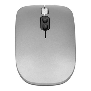 Imagem de Mouse sem fio, Upport 2.4 Ghz de resolução de até 1600 dpi Mouse para jogos para desktop para notebooks(Cinza escuro)