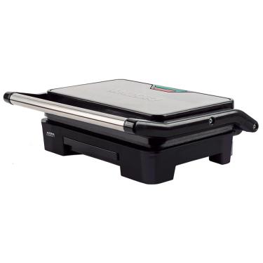 Imagem de Grill Elétrico Mallory Asteria Compact com Placas Ajustáveis - Preto/Inox