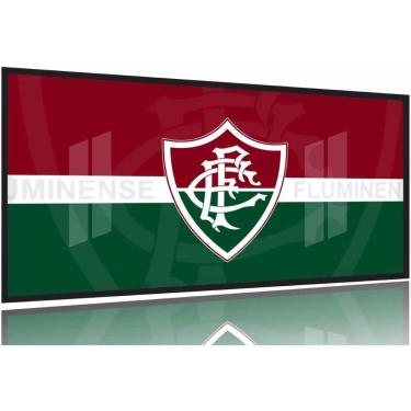 Imagem de Quadro decorativo Fluminense 130x60 Moldura Preta 2x2