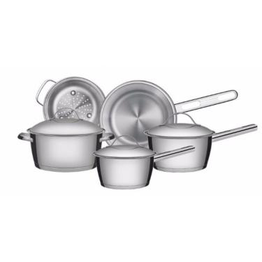 Imagem de Conjunto De Panelas 5pc Inox Tramontina Allegra Fundo Triplo