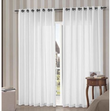 Imagem de Cortina Blackout de Sala e Quarto em Tecido 4,00 x 2,50 | Admirare - Branca