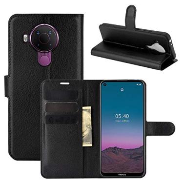 Imagem de YUNCHAO Caixa de telefone Para Nokia 5.4 Litchi Texture Horizontal Flip Protective Case With Holder & Card Slots & Wallet capa para celular