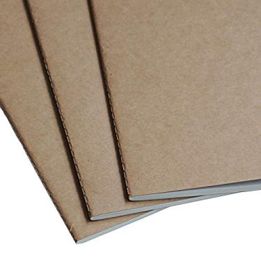 Imagem de Wanderings Caderno A5 Grid Travelers/Refil de diário A5 | 14 cm x 21 cm | 3 folhetos, 240 páginas em branco | Recargas de caderno de viagem para diários, agendas e agendas