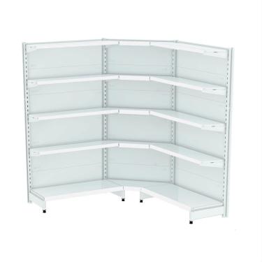 Imagem de Gondola Parede 196 Amapa Flex 60 Kit 2m 1 Canto Branco SPEti