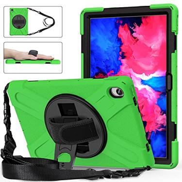 Imagem de For Lenovo XiaoXin Pad 11 / Pad 11 Plus 2021 / Pad 2022 Shockproof Colorful Silicone + PC Protective Case with Holder & Hand Strap & Shoulder Strap(Black)