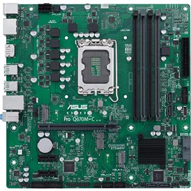 Imagem de NVMe SSD M.2 slots,4 Placa-mãe ASUS Pro Q670M-C-CSM LGA 1700 (Intel 12ª geração e Intel vPro) mATX (PCIe 4.0, DDR5 4800, 2xNVMe SSD M.2, USB 3.2 Gen 2, ASUS Boot), preto