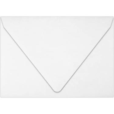 Imagem de LUXPaper Envelopes de aba de contorno A1 para cartões RSVP, convites, anúncios, notas - 31,8 kg branco brilhante, tamanho: 9,5 x 14,5 cm, pacote com 50 - 1865-02-50