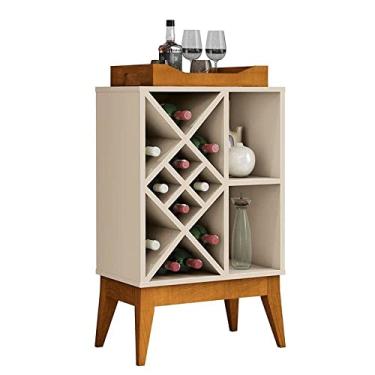 Imagem de Barzinho Para Sala Com Adega e Bandeja Espelhada Bere Eax Off White