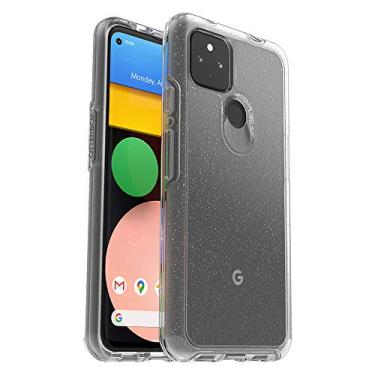 Imagem de OtterBox Capa Symmetry Clear Series para Google Pixel 4a 5G (apenas 5G, não é compatível com Pixel 4a de 1ª geração - Stardust (Silver Flake/Clear), 77-81036