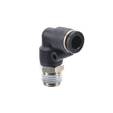 Imagem de KIT 5 COTOVELOS ENGATE RAPIDO MB PLASTICO MACHO GIRATORIO 8 MM X 1/4 BSPT