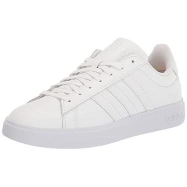 Imagem de adidas Tênis masculino Grand Court 2.0, Ftwr Branco/Ftwr Branco/Ecru Tint, 8