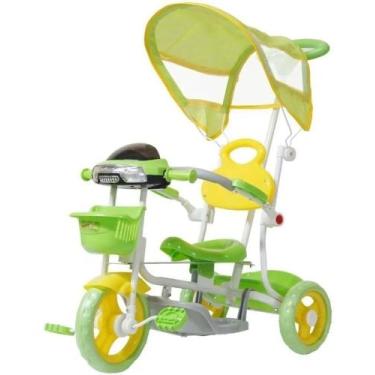 Imagem de Triciclo Infantil Com Empurrador Pedal E Capo - Importway