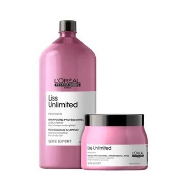 Imagem de Kit L'oréal Professionnel Serie Expert Liss Unlimited Shampoo 1500mls+