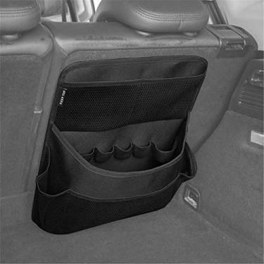 Imagem de YOCTM Organizador de porta-malas para Jeep Wrangler JL JLU Sports Rubicon 2018 2019 2020, sacos de armazenamento para banco traseiro, kit de ferramentas de armazenamento de rede de carga preta, acessórios internos de carro (pacote com 1)