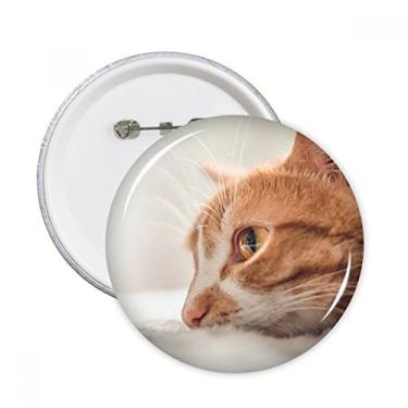 Imagem de Imagem de fotografia de gato puro de animais, alfinetes redondos, botão, decoração de roupas, 5 peças, presente