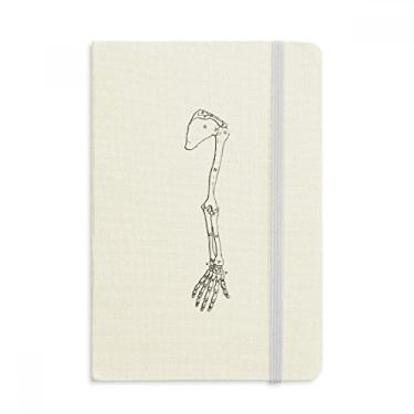 Imagem de Caderno de caderno de mão com desenho de corpo humano, capa dura oficial, diário clássico