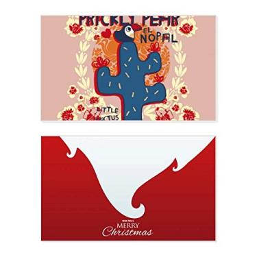 Imagem de Suculentas cacto em vaso de plantas, feriado, feriado, cartão de felicitações, mensagem de Natal