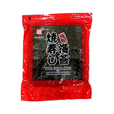 Imagem de Nori Alga para Sushi e Temaki com 50 Folhas Rubi Fukumatsu - 140 gramas