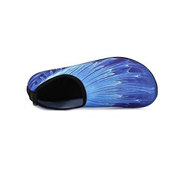 Imagem de Jueshanzj Sapatos de natação de verão com sola fina e sola descalço, pele aderente ao rio, sapatos de praia, K09, 8.5