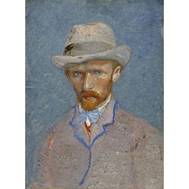 Imagem de Puzzles for Adults 520 Piece Puzzles Adult Jigsaw Puzzle 1000 Piece Puzzle for Adults-Vincent van Gogh – Self-Portrait with Grey Felt Hat