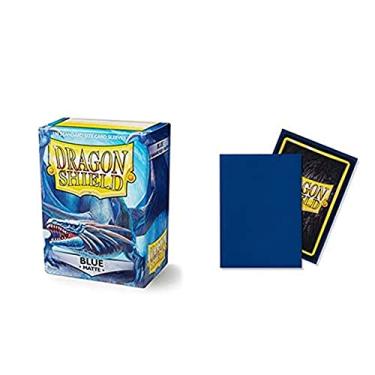 Imagem de Pacote individual Dragon Shield azul fosco tamanho padrão 100 unidades