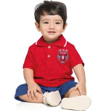 Imagem de Conjunto Bebê Menino Camisa Pólo e Bermuda Oxford E Cinto 3 peças Tam P a G - Angerô-Masculino