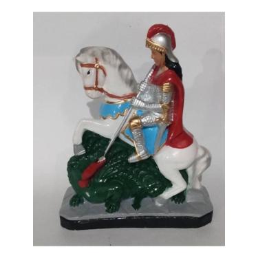 Imagem de Imagem São Jorge MD Escultura Gesso Estatua 20 Cm