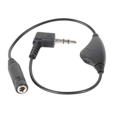 Imagem de Stellar Labs Controle de volume em linha para fones de ouvido de 3,5 mm, preto
