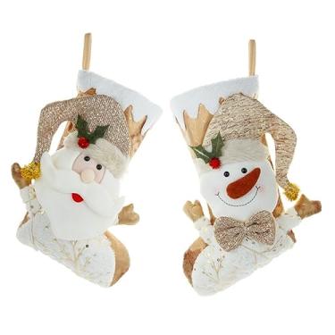 Imagem de ABOOFAN 2 Peças Saco De Presente De Doces De Natal Meias De Lareira De Natal Bolsa De Meia De Natal Meia De Doces De Natal Sacos De Lembrancinhas De Natal Meia De Natal Árvore De Natal