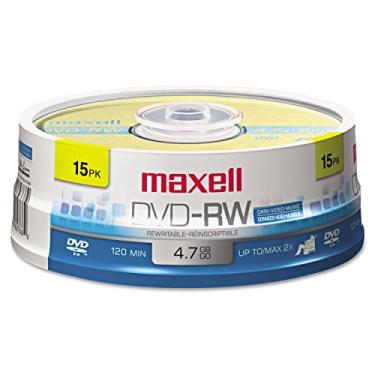 Imagem de Maxell Discos DVD-RW de 4,7 GB em formato de gravação regravável 635117