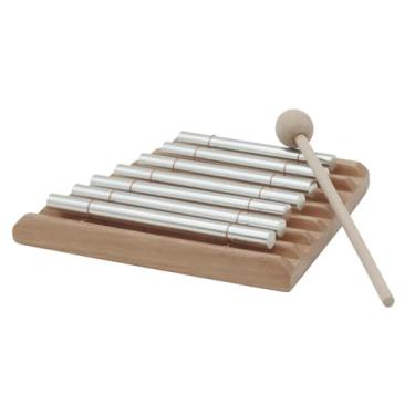 Imagem de 1 Conjunto Carrilhão de vento de sete fonemas instrumentos musicais instrumento musical de madeira brinquedos educativos Brinquedos infantis conjunto de madeira percussão musical