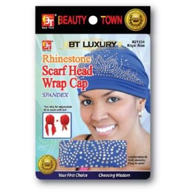 Imagem de Boné com cabeça de lenço de strass BT, Royal Blue